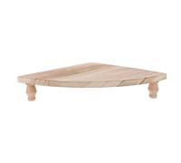 VINTORKY Étagère d'angle en Bois pour comptoir : Plateau surélevé en Forme d'éventail pour Bougie, Pot en Pot - Étagère de Rangement et d'exposition de Style campagnard, idéale pour