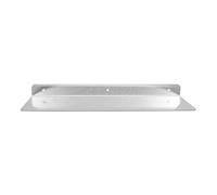 VINTORKY Étagère Murale Flottante Design Modulaire de L en Acier Inoxydable Argenté Rangement Stable et Multifonction Cuisine ou Bureau Moderne