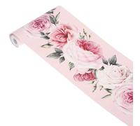 VINTORKY Frise Papier Peint Autocollante Fleurie en Pvc, Étanche et Amovible, pour Chambre et Salle à Manger Design Élégant et Style Moderne