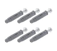 VINTORKY Kit de 6 Boulons à Expansion en Acier au Carbone 6 Chevilles en Plastique pour Fixation Invisible D'étagère Murale et Support Mural Téléviseur pour Fête