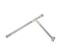 VINTORKY Limiteur de Fenêtre à Charnière Réglable en Acier Inoxydable Argenté, Barre de Sécurité Robuste Angle D'ouverture Max 135°, Résistant aux Intempéries pour Fenêtres Cuisine