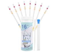 VINTORKY Lot de 100 Languettes Test pour L'eau Potable avec Tube à Essai et Compte-gouttes, Facile à Utiliser Transporter, pour Restaurant et Bureau