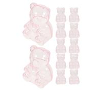 VINTORKY Lot de 12 Boîtes à Bonbons D'ours pour Fête et Mariage, Boîte de Rangement Chic en Ps, Emballage Gourmand pour Ambiance Festive