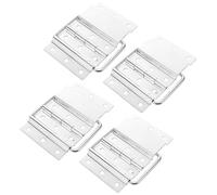 VINTORKY Lot de 4 Charnières Pliables Amovibles en Alliage Argenté pour Boîte en Bois et Portes D'armoire, Accessoires Robustes pour Flight Case et Mallette de Rangement