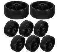 VINTORKY Lot de 8 Roues en PP Noir pour Chariot Forte Capacité de Charge 42kg, roulettes Résistantes et Flexibles pour Usage Domestique et Entrepôt