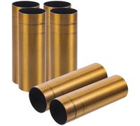 VINTORKY Manchon en Fer pour Lustre Or, Accessoire de Remplacement Facile à Installer, Lot de 6 Pièces, Style Rétro Simple pour Lampes à Bougie et Lustres D'entrée