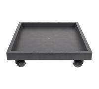 VINTORKY Palette de Jardinière en Résine PP avec roulettes Robustes, Design Épaissi pour Pots Lourds, Facile à Déplacer, pour Jardin et Terrasse