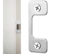 VINTORKY Plaque de Verrouillage de Porte en Fer Argenté Compatible pour Portes Commerciales et Résidentielles, Protection Esthétique et Robuste du Loquet