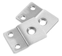 VINTORKY Plaques de Porte en Acier Inoxydable Argenté 2pcs, Renforcement de Porte Haute Résistance, Fixation M5, Kit de Rénovation pour Couverture Isolante et Bouche-trou