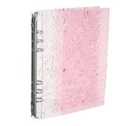 VINTORKY Protège Cahier A5 6 Anneaux, Couverture Rigide en Pp et Métal Résistante aux Rayures, Compatible Classeur Réutilisable, Design Moderne pour Bureau et Organisation