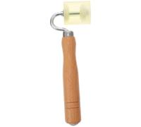 VINTORKY Rouleau à Couture en Caoutchouc Portable Manche en Bois, Outil Unique à Rainure pour Maroufler Film Mural et Couture de Tissus