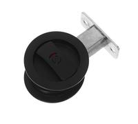 VINTORKY Serrure de Porte Coulissante Ronde en Alliage de Zinc Loquet Caché, Performance Stable et Fabrication Précise pour Salle de Bain ou Buanderie