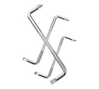 VINTORKY Set de 3 Tournevis à Angle Droit en Acier Argenté, Design Ergonomique et Double Tête Z pour Électronique et Machines à Coudre, Léger et Pratique