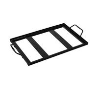 VINTORKY Support à Bloc de Sel Noir en Fer Inoxydable Émaillé Résistant au Feu sans Odeur, Grille de Rôtissage Simple pour Barbecue et Camping