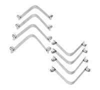VINTORKY Support à Clip en Acier Inoxydable V 8pcs pour Accessoires de Perche Télescopique de Piscine, Fixation Sécurisée pour Nettoyage de Piscine
