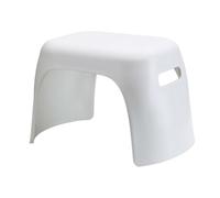 VINTORKY Tabouret en Plastique PP Antidérapant pour Garçon et Filles Blanc | Style Nordique Simple, Empilable, Dimensions 33x20x21cm, pour Salon ou Centre Commercial
