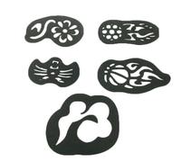 VINTORKY Trousse de Tatouages Capillaires Semi-permanents Noirs en Plastique 25 Pièces, Accessoires Sûrs Peau, pour Anniversaires et Événements Professionnels