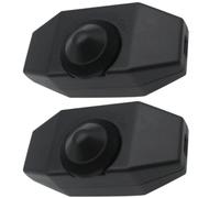 VINTORKY Variateur Rotatif pour Guirlande Lumineuse LED 220v Design Rotatif et Gradation Intégrée, pour Regarder des Films et Lire, Pack de 2 Pièces en Abs Noir
