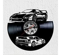 VINY WOODY Horloge Murale Disque Vinyle Automobile Super Sport Italien Légendaire