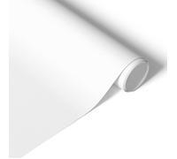 Vinyle décoratif Blanc minimaliste 65x130 Film pour meuble mat papier adhésif rouleau décoratif