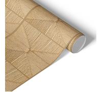 Vinyle décoratif Motif tressé 50x100 Film meuble rotin papier peint adhésif rouleau décoratif vannerie aspect naturel bohème chic