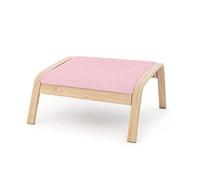 Vinylla Housse de rechange pour fauteuil Ikea Poang (repose-pieds design 1, polyester, rose)