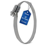 VIOKS Collier de serrage 90-110 mm de diamètre - En acier inoxydable - Pour tuyau de 100 mm - Collier de serrage de 100 mm - Pour machine à laver
