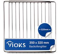 VIOKS Grille de cuisson, 350 / 520 x 320 mm, réglable, extensible, rectangulaire, accessoire pour four, cuisinière, réfrigérateur