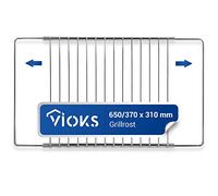 VIOKS Grille de Four Extensible Universelle 370-650x310 mm, Accessoire de Cuisine pour Four et Grille Patisserie
