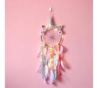 Violet Attrape Rêve Licorne Avec Lumineux Pour Filles,Attrape Rêve Plume Avec Led Pour Décoration De Chambre À Coucher,Cadeau D'anniversaire Pour Filles
