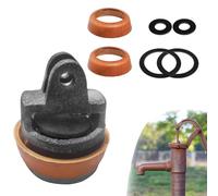 Violiica Kit de joints de piston de rechange type 75 en fonte et cuir avec joints d'étanchéité pour puits de jardin, compatible avec cylindre de 75 mm