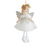 Violiica Pendentif ange de Noël en peluche pour sapin de Noël à suspendre pour le Nouvel An 2024 Navidad Natal Noel