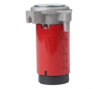 Violiica Pompe à air électrique haute pression 12 V pour véhicule 150 dB puissant 180 W 10 mm Port pour camion voiture (rouge)