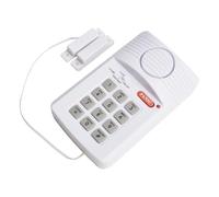 Violiica Système d'alarme sans fil pour porte avec clavier, 3 modes, carillon, retard, capteur de sécurité, maison, garage, abri de jardin, pour caravane, cambrioleur fort avec batterie de secours