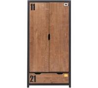 Mes Armoire 2 portes enfant - Marron