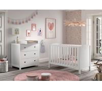 VIPACK - AMORI ensemble de 3 pcs. composé de : Lit bébé 60x120 cm, commode avec 3 tiroirs, plan à langer, laqué blanc