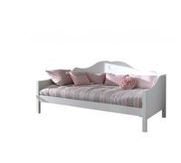 Vipack Lit capitaine Amori laqué blanc avec sommier à lattes 90x200 cm