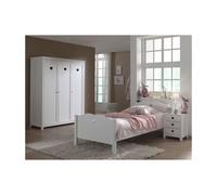 Meuble de Chambre Amori - Vipack - Bois Blanc - 3 Pièces - 159 x 57 x 190 cm