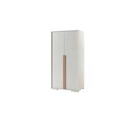 Vipack Armoire LONDON 2 portes blanc mat