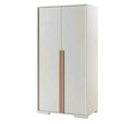 Vipack Armoire LONDON 2 portes blanc mat
