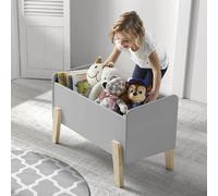 Vipack Boîte à jouets Kiddy - Gris froid