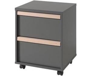 Vipack - Caisson De Bureau 2 Tiroirs "London" 60cm Gris Anthracite Gris G