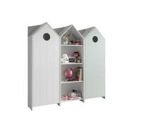 Vipack – Ensemble enfant 2 armoires et bibliothèque – Blanc & Menthe