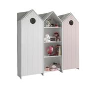 Vipack Pack 3 meubles Casami – 2 armoires + armoire ouverte – blanc & rose