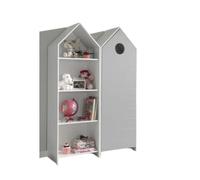 Vipack casami armoire ouverte + armoire 1 porte gris