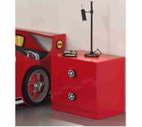 Vipack - Chevet 2 tiroirs - Rouge - L 50 x P 16 x H 43 - MONZA