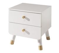 Vipack chevet billy blanc satin