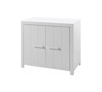 Vipack Commode Erik 2 portes enfant en bois – Blanc