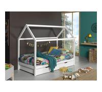 Vipack Dallas Lit Lp 90x200cm Blanc + Lit Gigogne