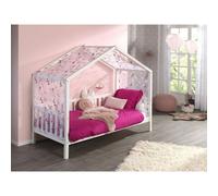 Vipack Dallas Lit Mh 90 X 200 Blanc +Tente Textile Papillon